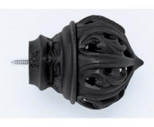 Crown Palace Finial With Plug - 770 - Black